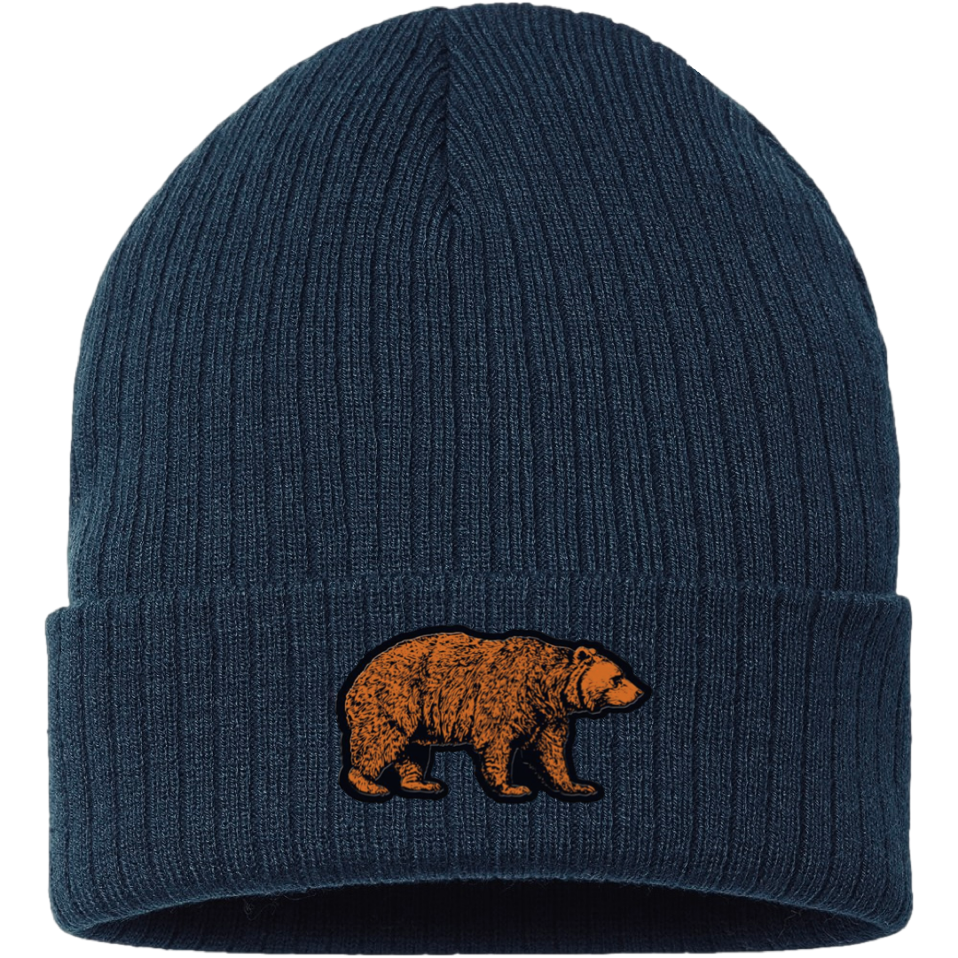 WALKING BEAR BEANIE (NAVY)